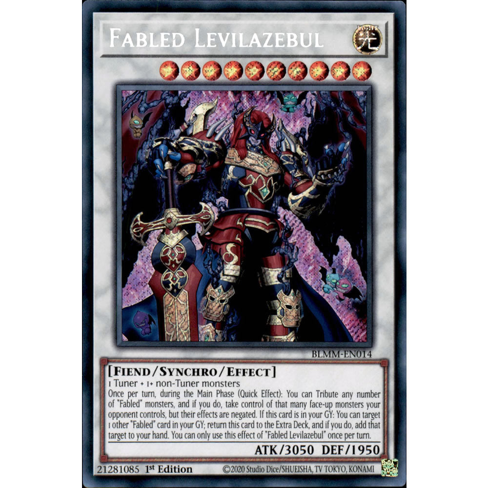 Fabled Levilazebul BLMM-EN014 Yu-Gi-Oh! Card from the Battles of Legend: Monster Mayhem Set