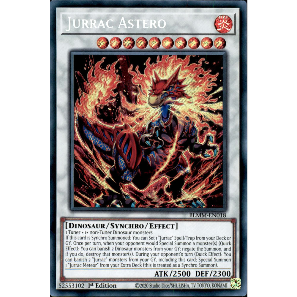 Jurrac Astero BLMM-EN018 Yu-Gi-Oh! Card from the Battles of Legend: Monster Mayhem Set