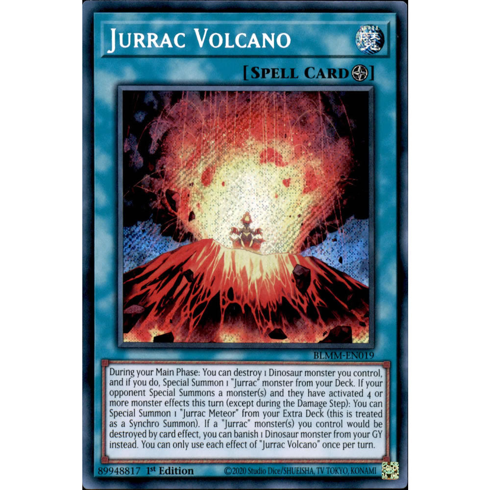Jurrac Volcano BLMM-EN019 Yu-Gi-Oh! Card from the Battles of Legend: Monster Mayhem Set