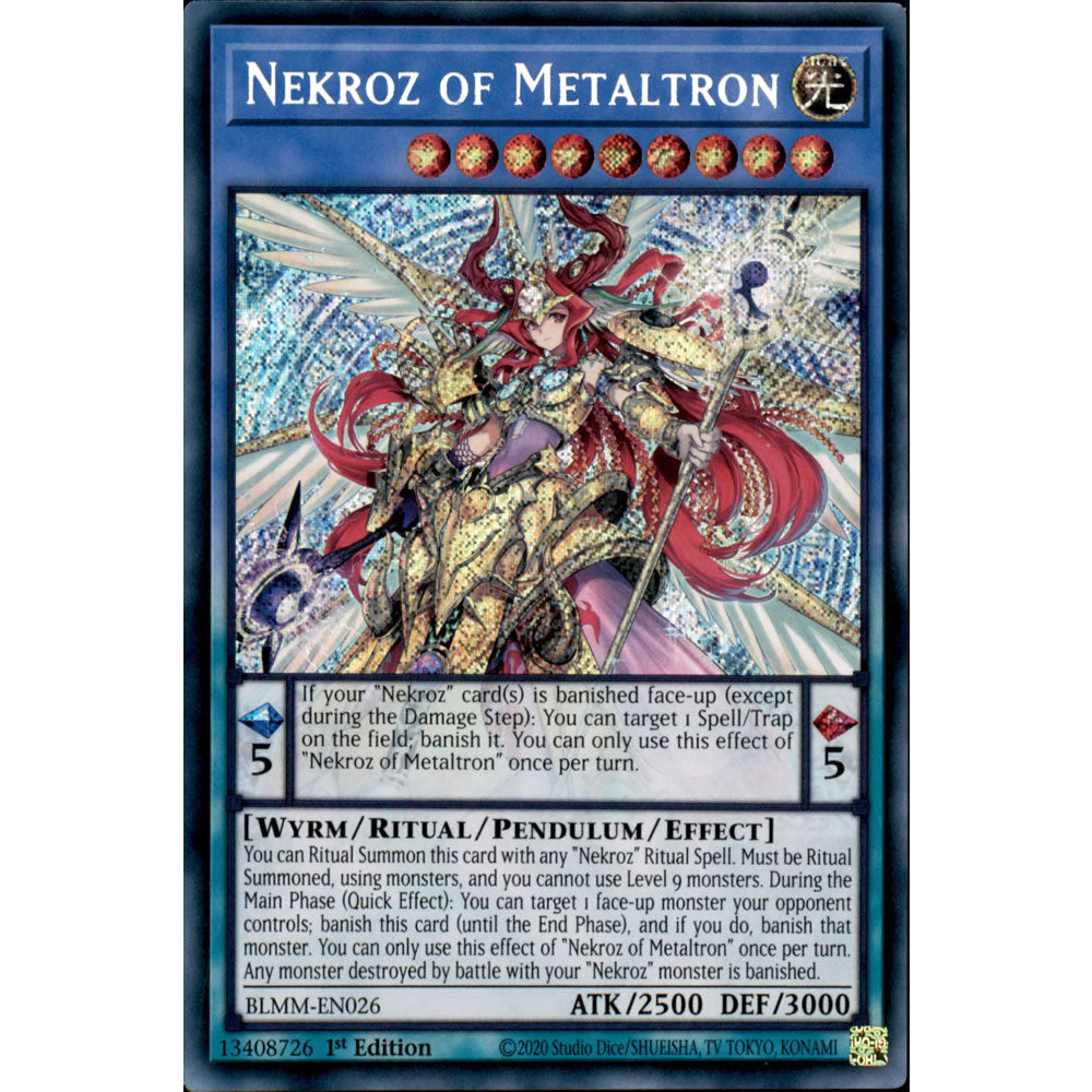 Nekroz of Metaltron BLMM-EN026 Yu-Gi-Oh! Card from the Battles of Legend: Monster Mayhem Set