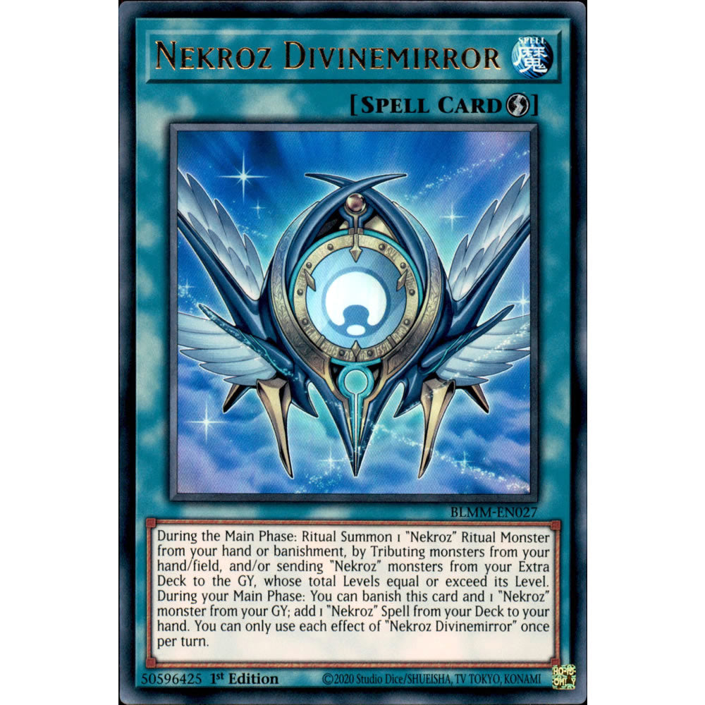 Nekroz Divinemirror BLMM-EN027 Yu-Gi-Oh! Card from the Battles of Legend: Monster Mayhem Set