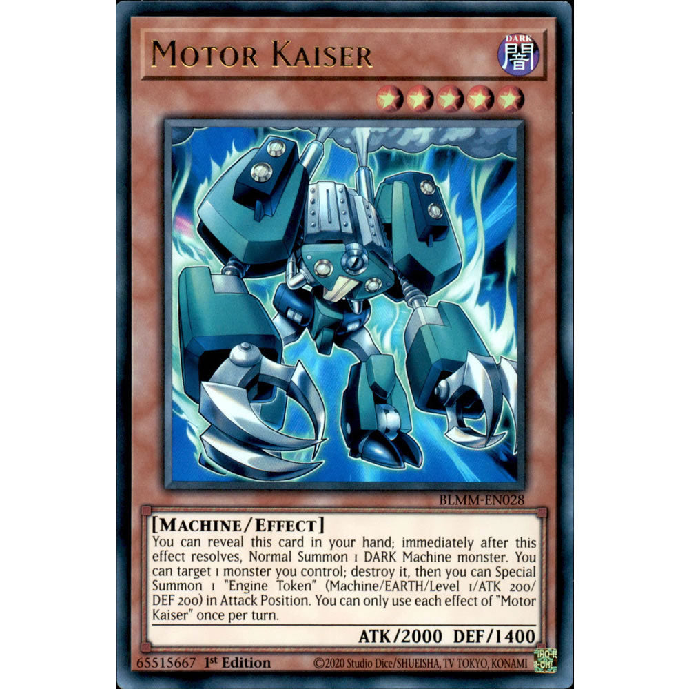 Motor Kaiser BLMM-EN028 Yu-Gi-Oh! Card from the Battles of Legend: Monster Mayhem Set