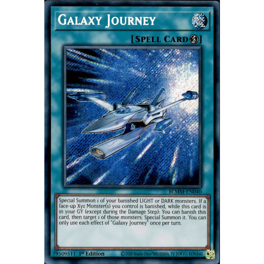 Galaxy Journey BLMM-EN040 Yu-Gi-Oh! Card from the Battles of Legend: Monster Mayhem Set