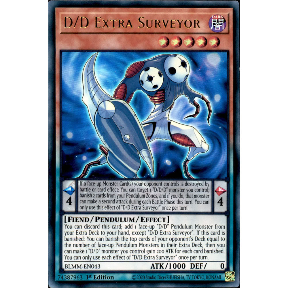 D/D Extra Surveyor BLMM-EN043 Yu-Gi-Oh! Card from the Battles of Legend: Monster Mayhem Set