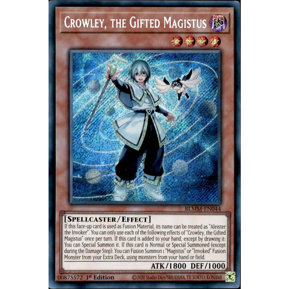 Crowley, the Gifted Magistus BLMM-EN044 Yu-Gi-Oh! Card from the Battles of Legend: Monster Mayhem Set