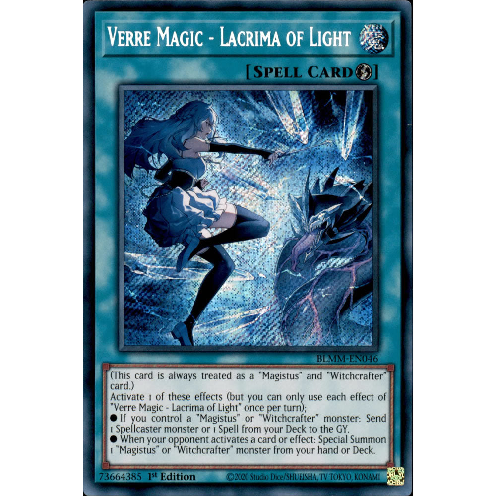 Verre Magic - Lacrima of Light BLMM-EN046 Yu-Gi-Oh! Card from the Battles of Legend: Monster Mayhem Set