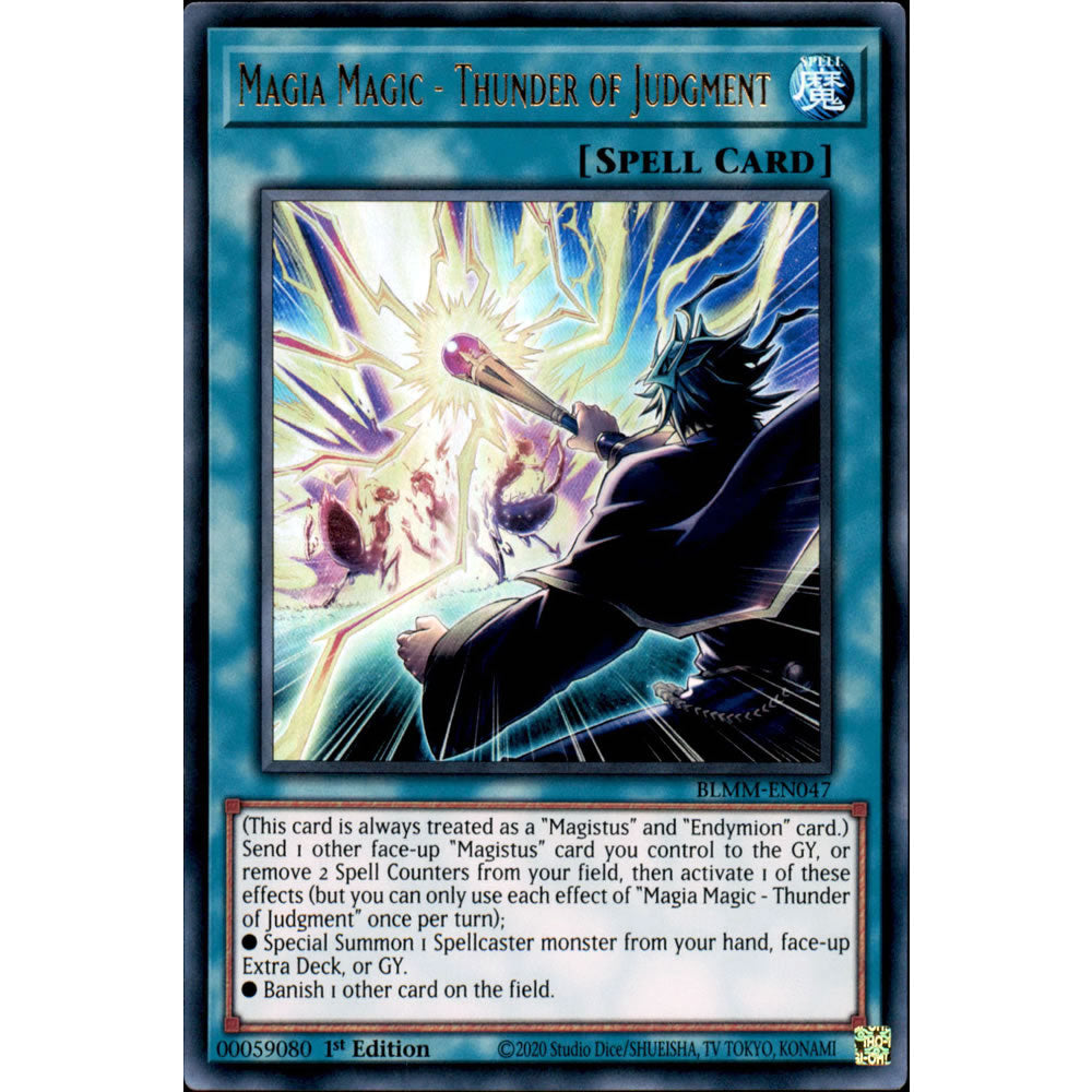 Magia Magic - Thunder of Judgment BLMM-EN047 Yu-Gi-Oh! Card from the Battles of Legend: Monster Mayhem Set