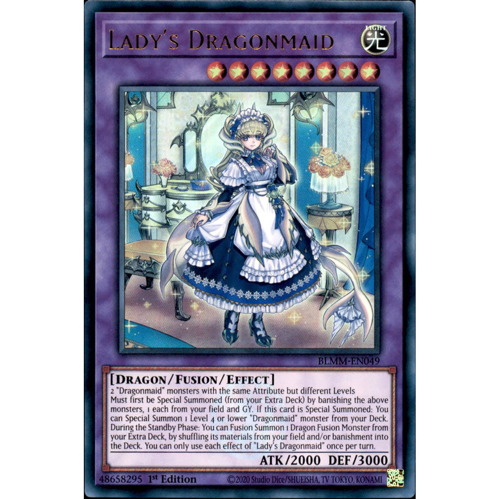 Lady's Dragonmaid BLMM-EN049 Yu-Gi-Oh! Card from the Battles of Legend: Monster Mayhem Set