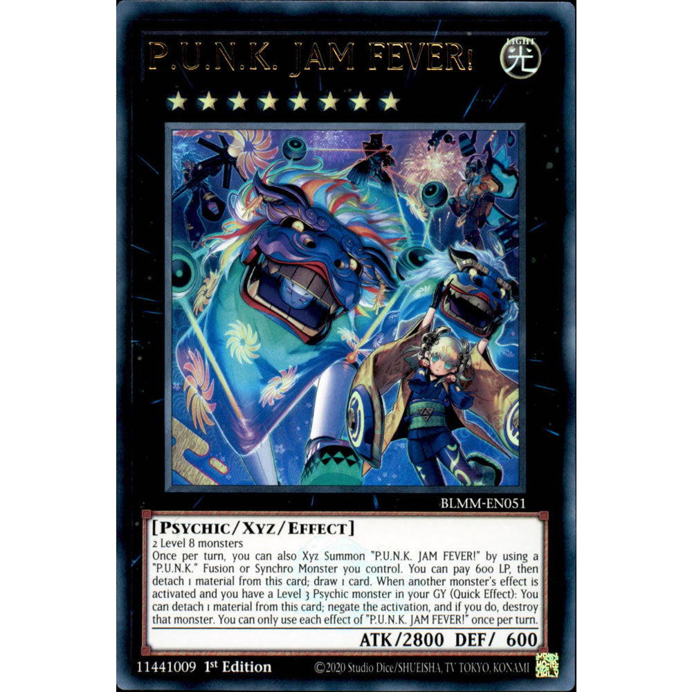 P.U.N.K. JAM FEVER! BLMM-EN051 Yu-Gi-Oh! Card from the Battles of Legend: Monster Mayhem Set