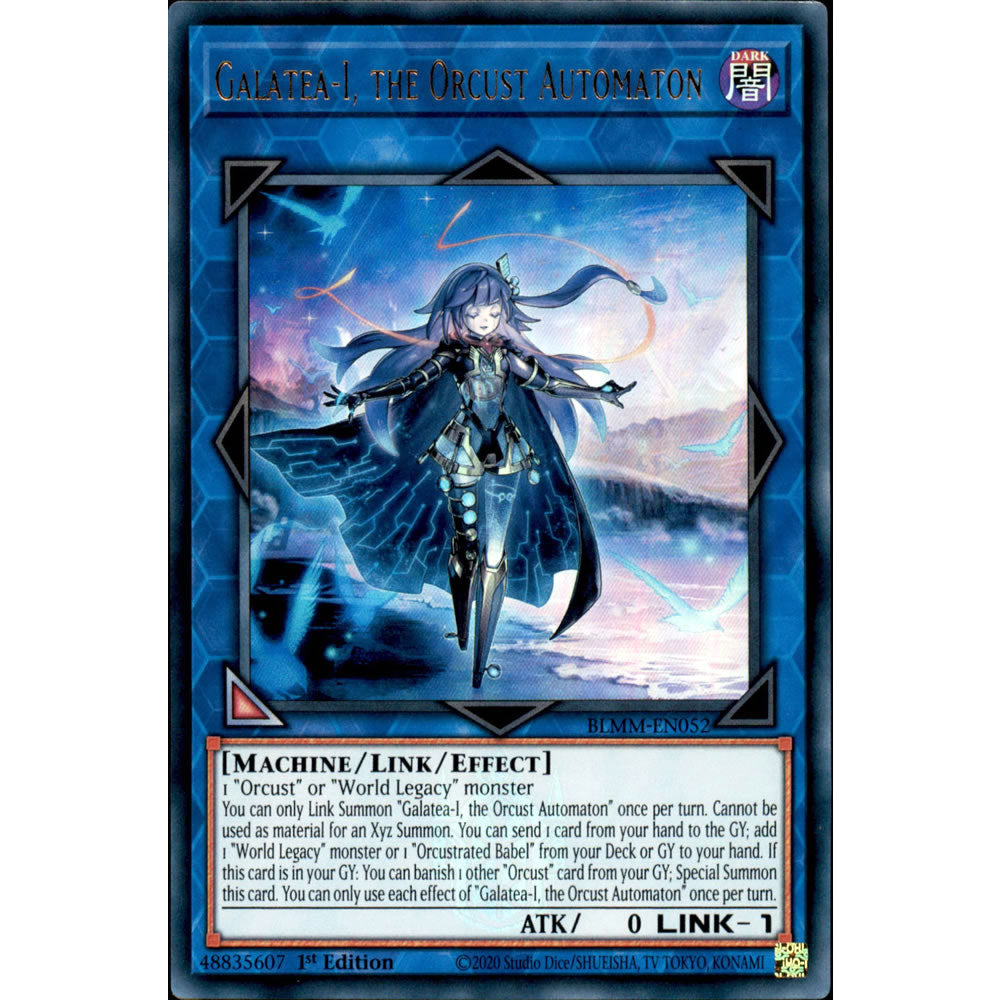 Galatea-I, the Orcust Automaton BLMM-EN052 Yu-Gi-Oh! Card from the Battles of Legend: Monster Mayhem Set