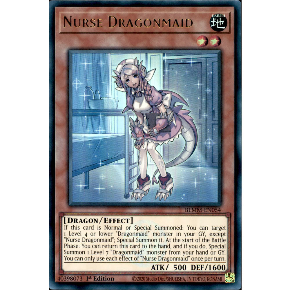 Nurse Dragonmaid BLMM-EN054 Yu-Gi-Oh! Card from the Battles of Legend: Monster Mayhem Set