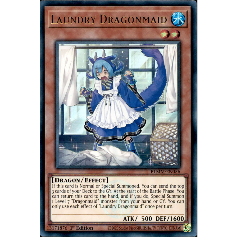 Laundry Dragonmaid BLMM-EN056 Yu-Gi-Oh! Card from the Battles of Legend: Monster Mayhem Set
