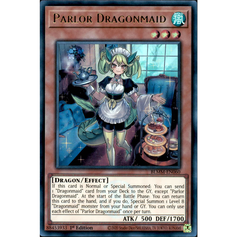 Parlor Dragonmaid BLMM-EN060 Yu-Gi-Oh! Card from the Battles of Legend: Monster Mayhem Set