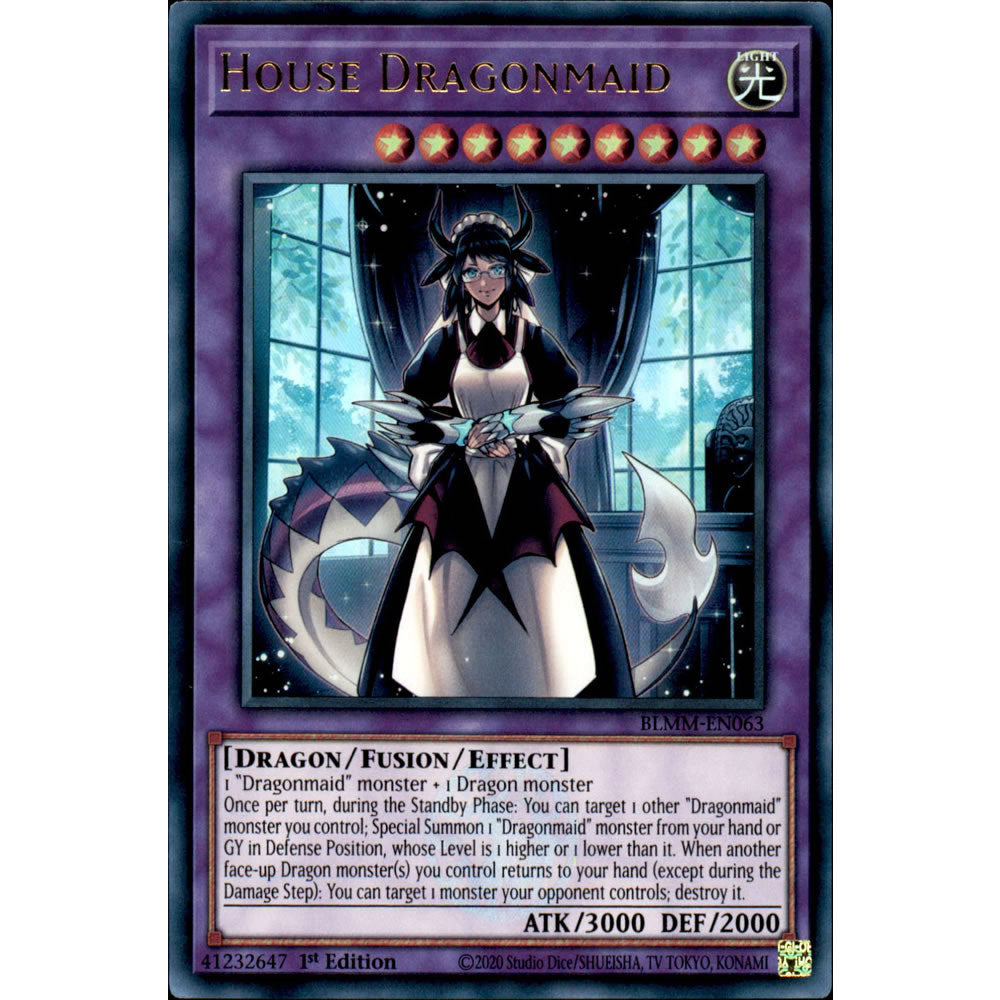 House Dragonmaid BLMM-EN063 Yu-Gi-Oh! Card from the Battles of Legend: Monster Mayhem Set