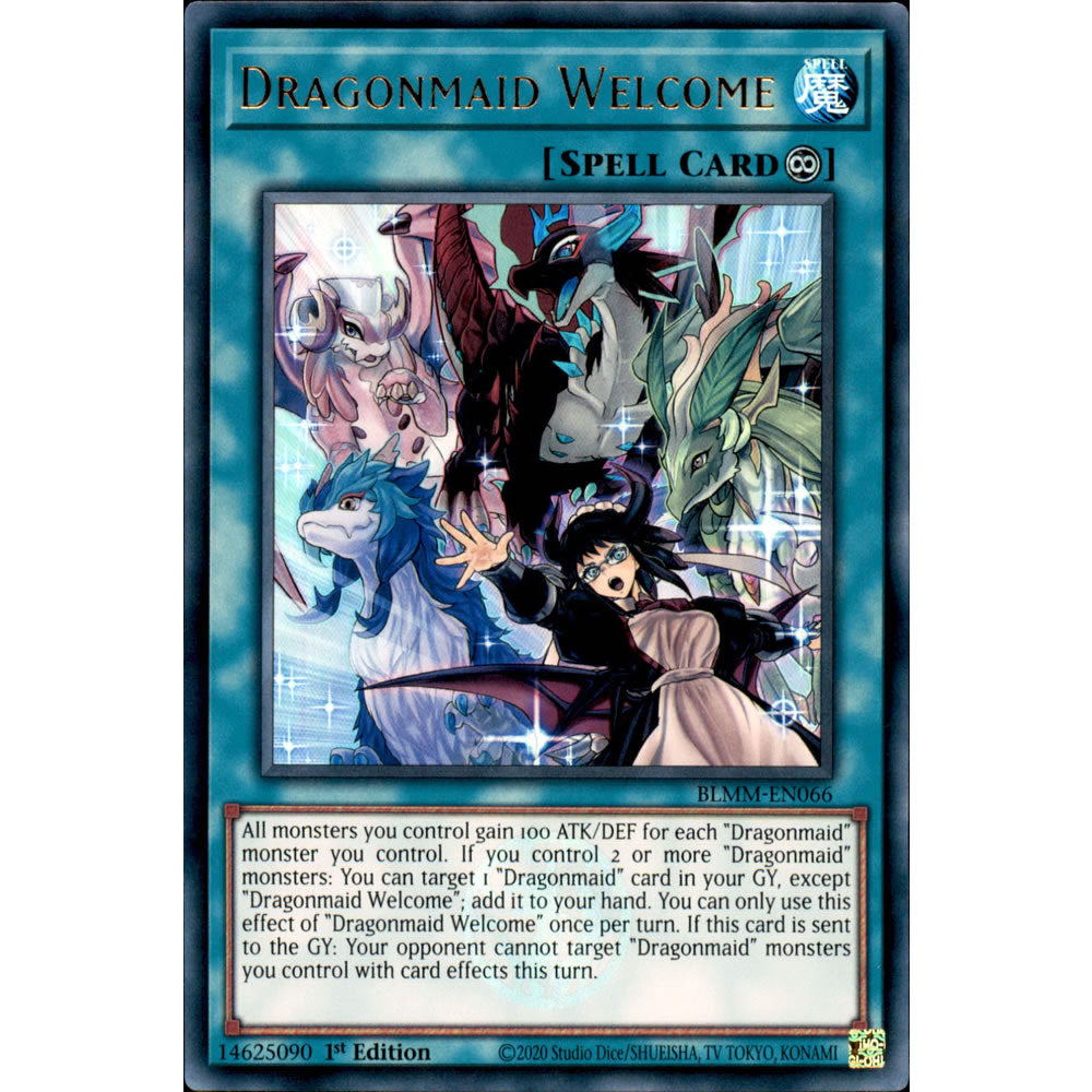 Dragonmaid Welcome BLMM-EN066 Yu-Gi-Oh! Card from the Battles of Legend: Monster Mayhem Set