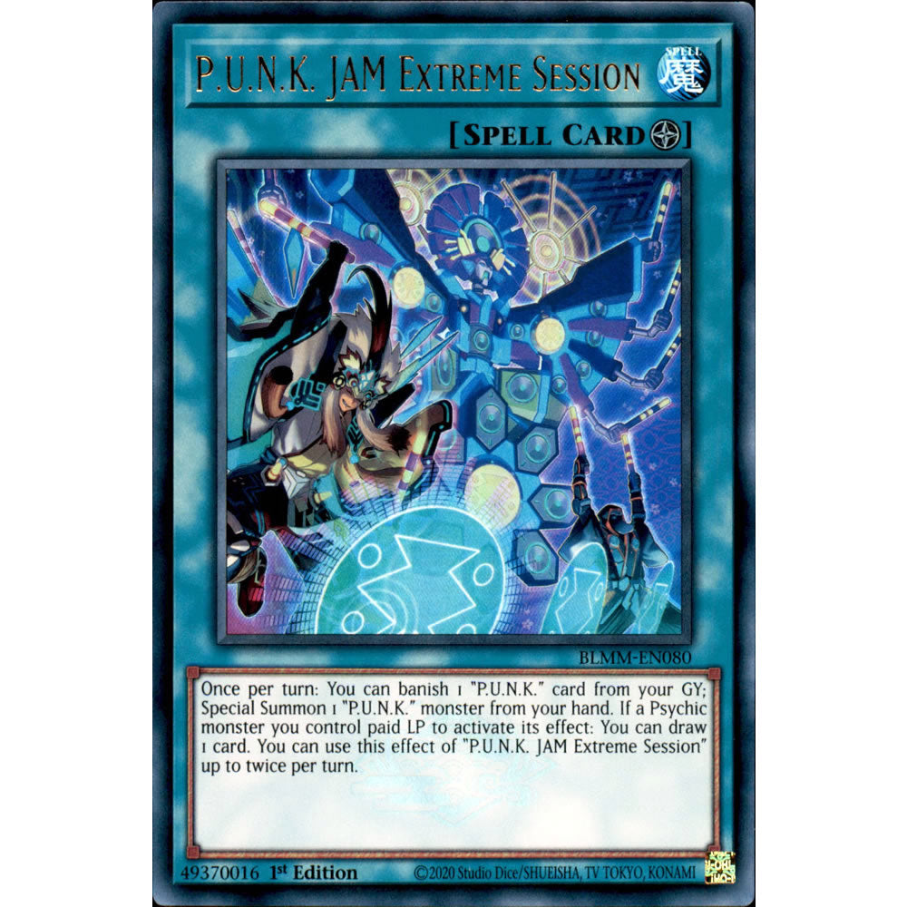P.U.N.K. JAM Extreme Session BLMM-EN080 Yu-Gi-Oh! Card from the Battles of Legend: Monster Mayhem Set