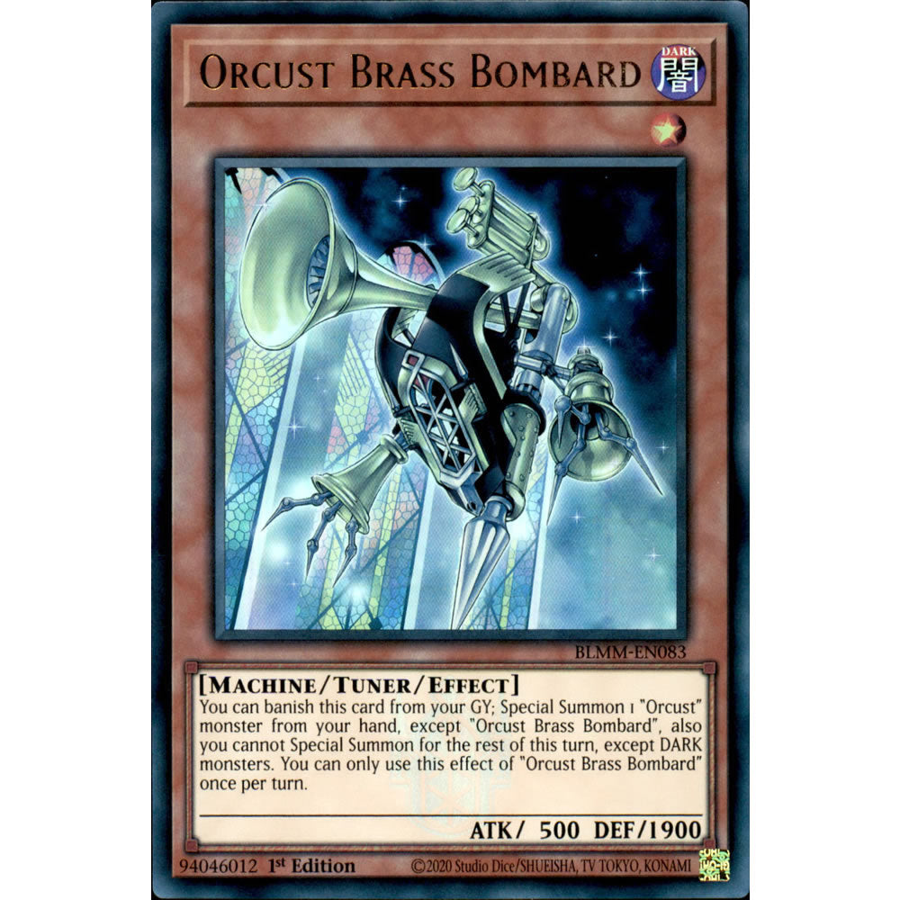 Orcust Brass Bombard BLMM-EN083 Yu-Gi-Oh! Card from the Battles of Legend: Monster Mayhem Set