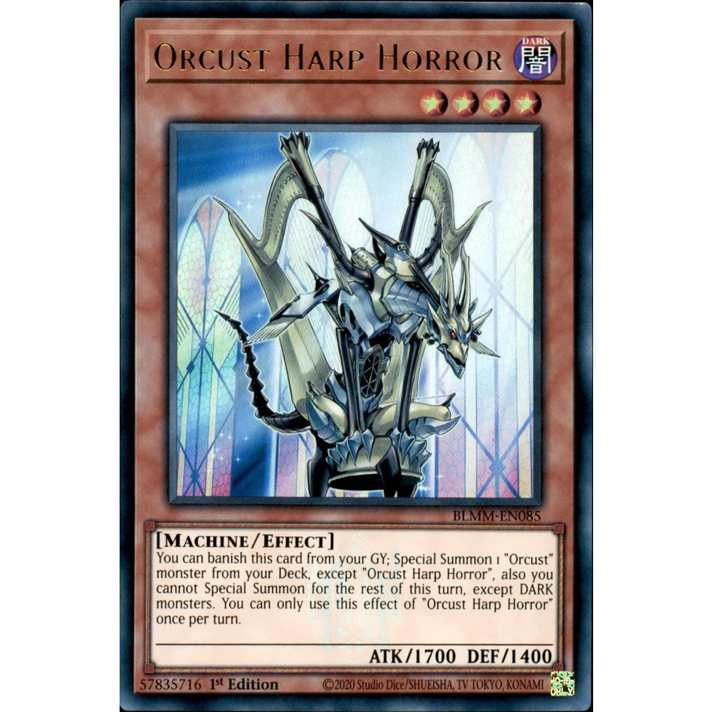 Orcust Harp Horror BLMM-EN085 Yu-Gi-Oh! Card from the Battles of Legend: Monster Mayhem Set