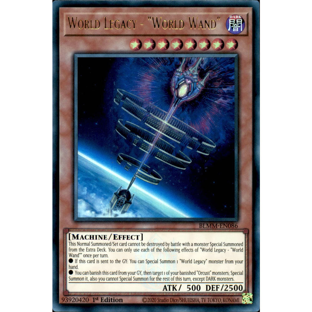World Legacy - World Wand BLMM-EN086 Yu-Gi-Oh! Card from the Battles of Legend: Monster Mayhem Set