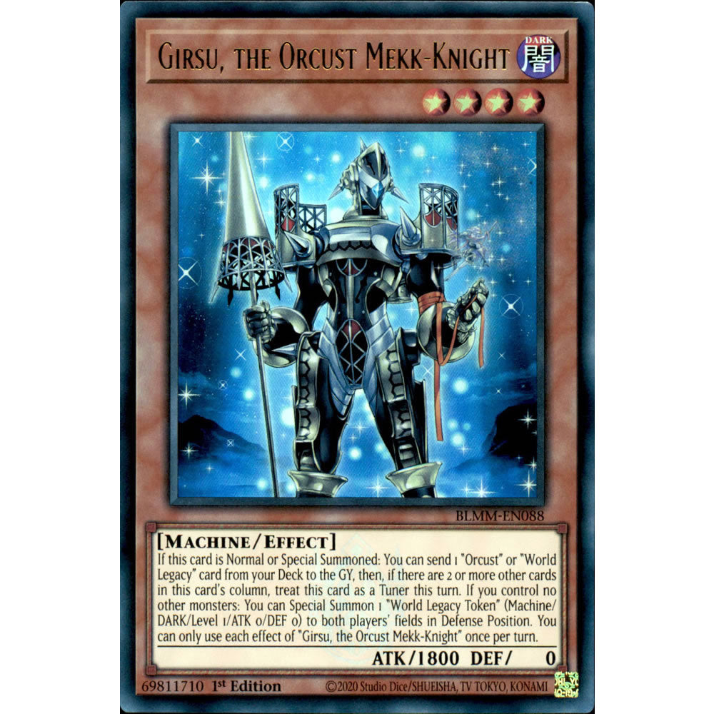Girsu, the Orcust Mekk-Knight BLMM-EN088 Yu-Gi-Oh! Card from the Battles of Legend: Monster Mayhem Set