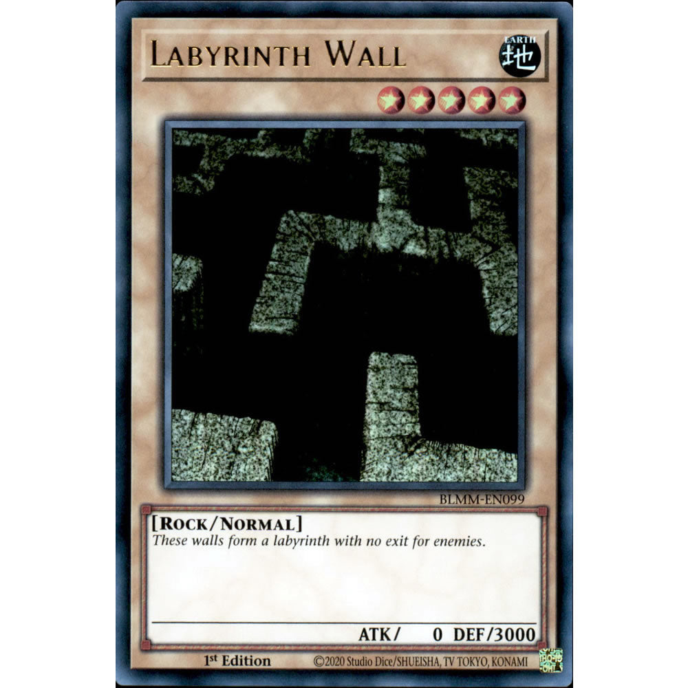 Labyrinth Wall BLMM-EN099 Yu-Gi-Oh! Card from the Battles of Legend: Monster Mayhem Set