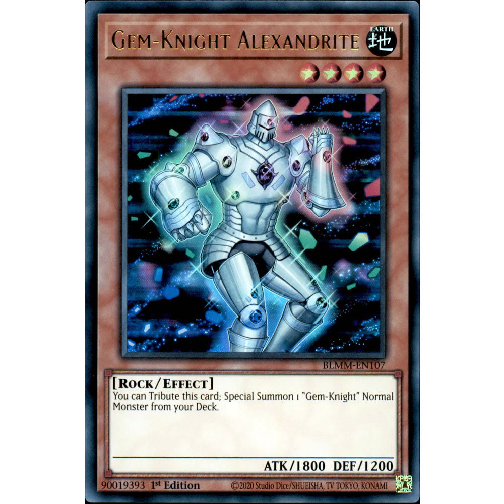 Gem-Knight Alexandrite BLMM-EN107 Yu-Gi-Oh! Card from the Battles of Legend: Monster Mayhem Set