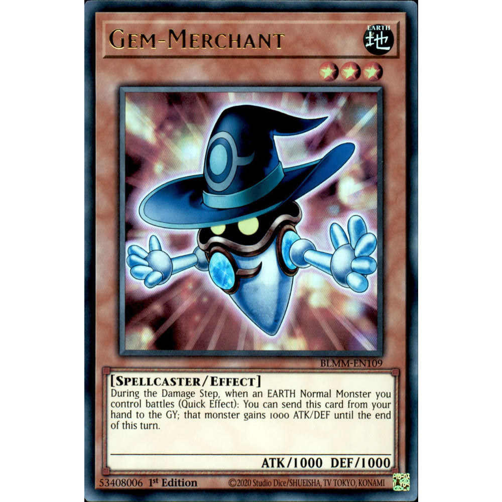 Gem-Merchant BLMM-EN109 Yu-Gi-Oh! Card from the Battles of Legend: Monster Mayhem Set