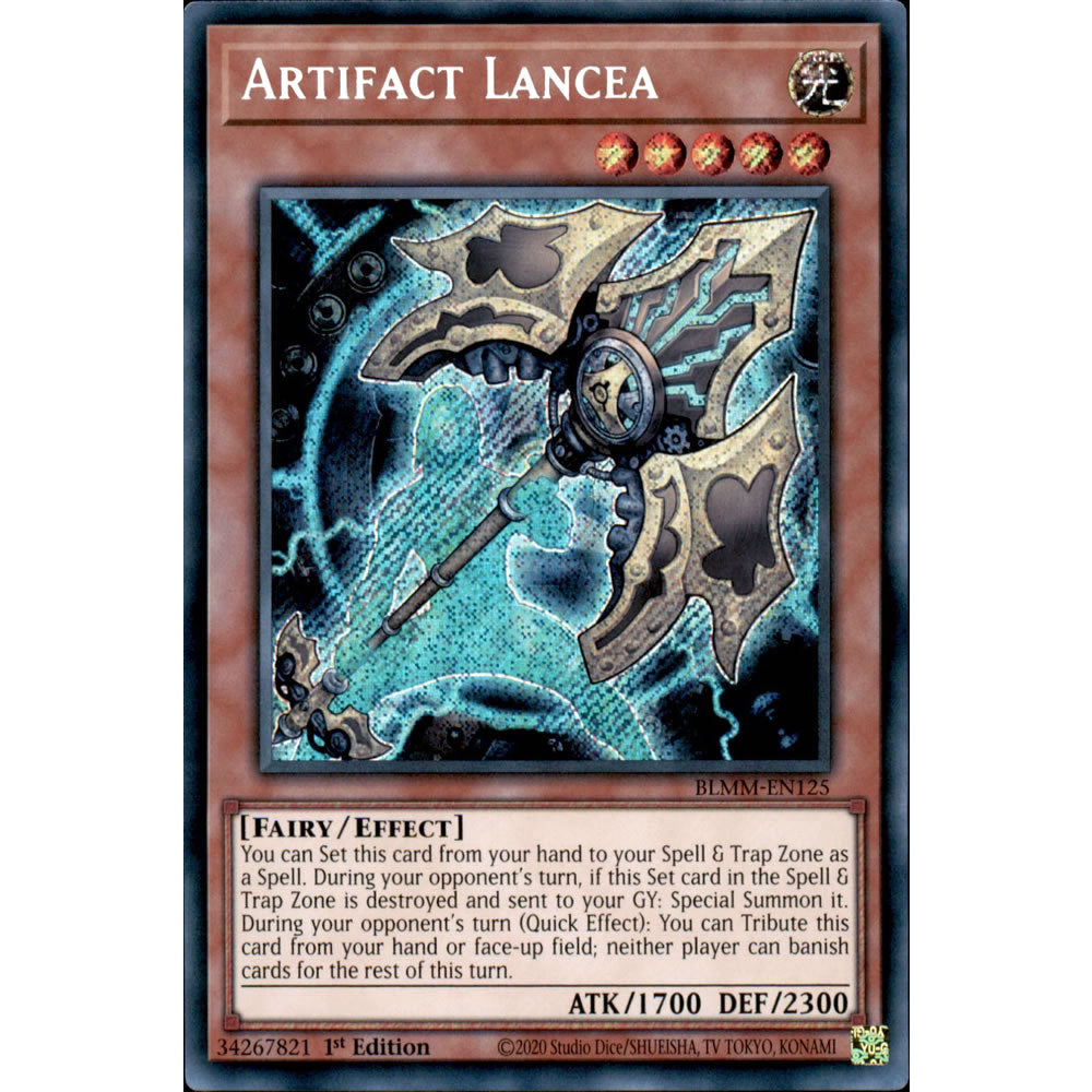 Artifact Lancea BLMM-EN125 Yu-Gi-Oh! Card from the Battles of Legend: Monster Mayhem Set