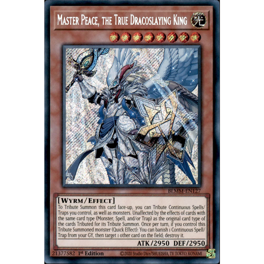 Master Peace, the True Dracoslaying King BLMM-EN127 Yu-Gi-Oh! Card from the Battles of Legend: Monster Mayhem Set