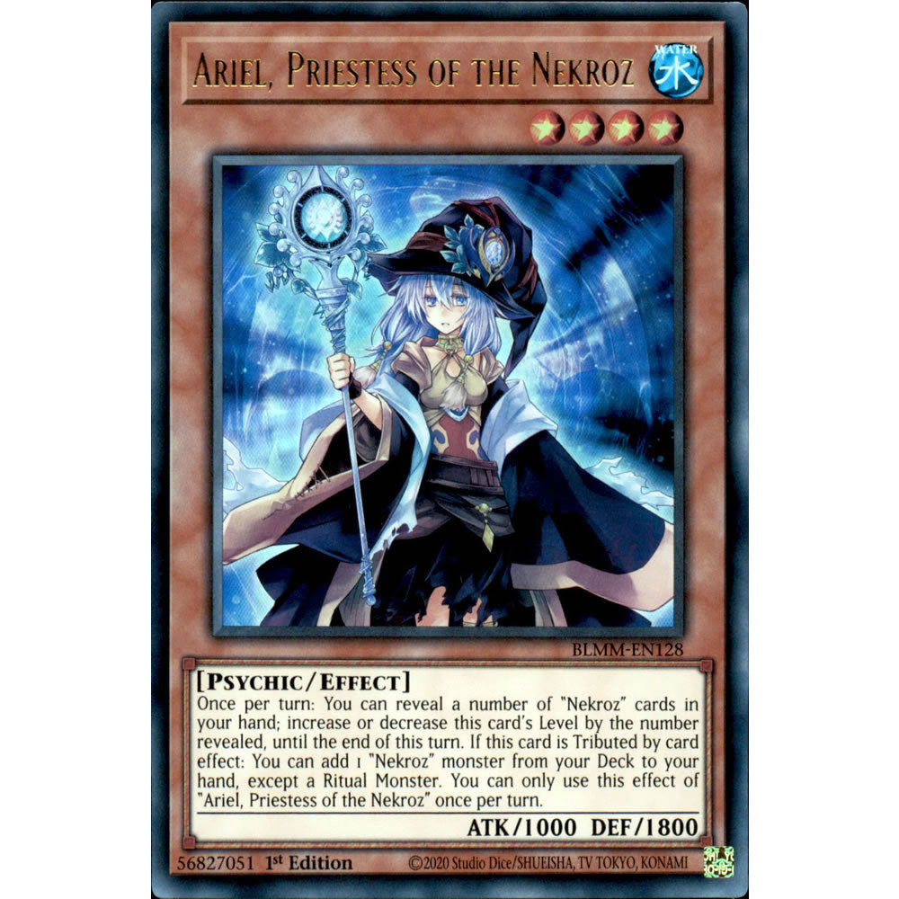 Ariel, Priestess of the Nekroz BLMM-EN128 Yu-Gi-Oh! Card from the Battles of Legend: Monster Mayhem Set