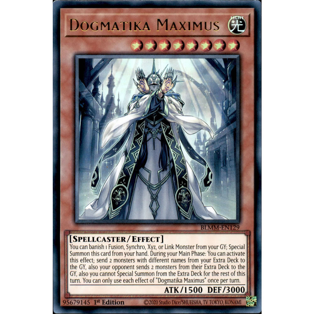 Dogmatika Maximus BLMM-EN129 Yu-Gi-Oh! Card from the Battles of Legend: Monster Mayhem Set