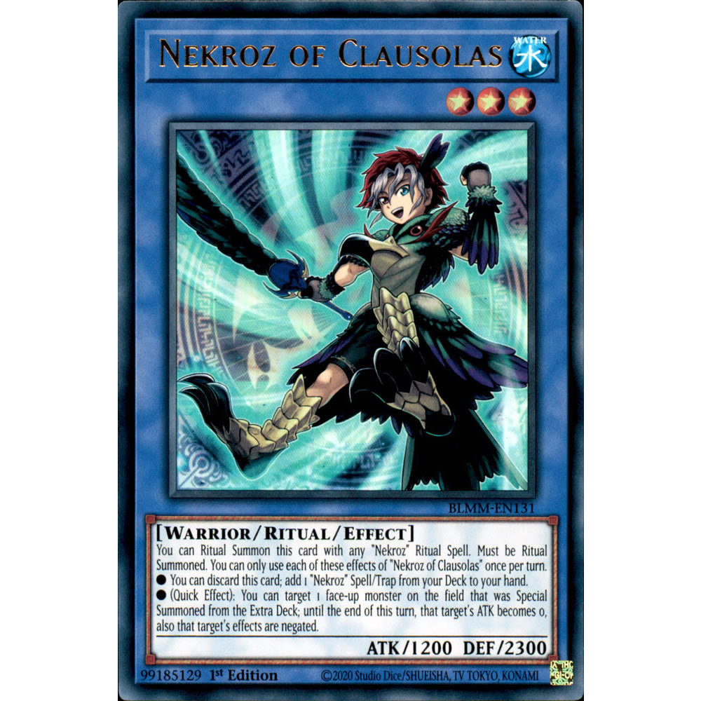 Nekroz of Clausolas BLMM-EN131 Yu-Gi-Oh! Card from the Battles of Legend: Monster Mayhem Set