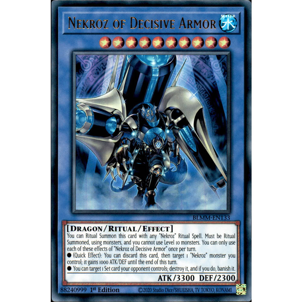 Nekroz of Decisive Armor BLMM-EN133 Yu-Gi-Oh! Card from the Battles of Legend: Monster Mayhem Set