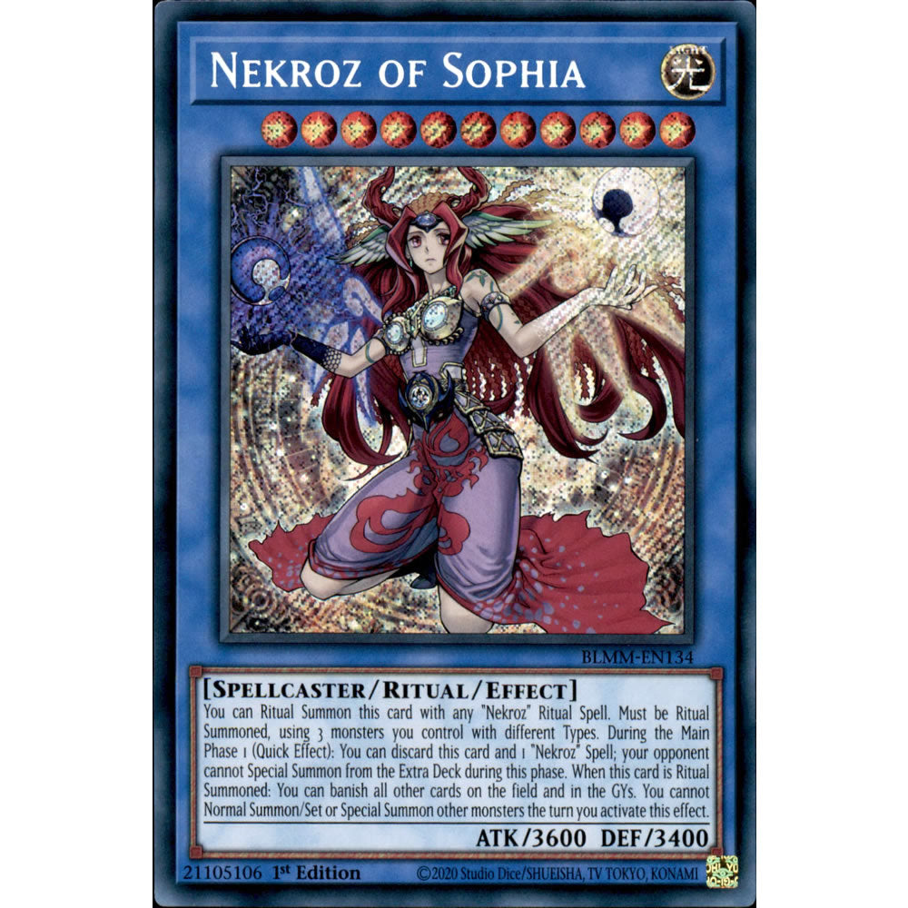 Nekroz of Sophia BLMM-EN134 Yu-Gi-Oh! Card from the Battles of Legend: Monster Mayhem Set