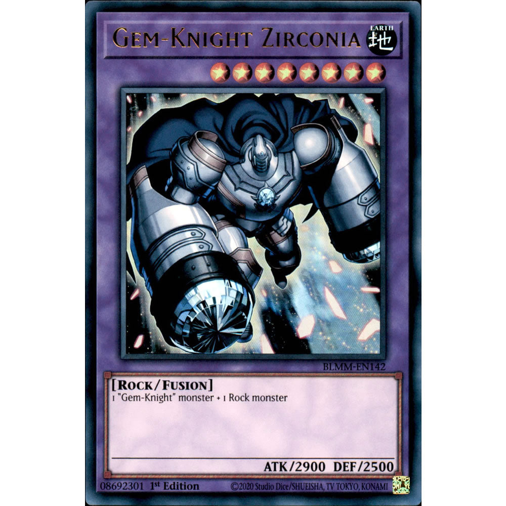 Gem-Knight Zirconia BLMM-EN142 Yu-Gi-Oh! Card from the Battles of Legend: Monster Mayhem Set