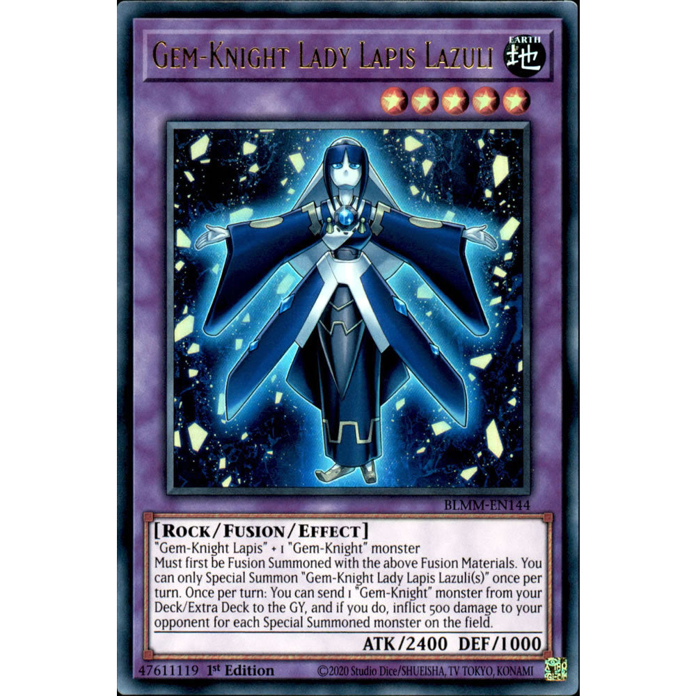 Gem-Knight Lady Lapis Lazuli BLMM-EN144 Yu-Gi-Oh! Card from the Battles of Legend: Monster Mayhem Set