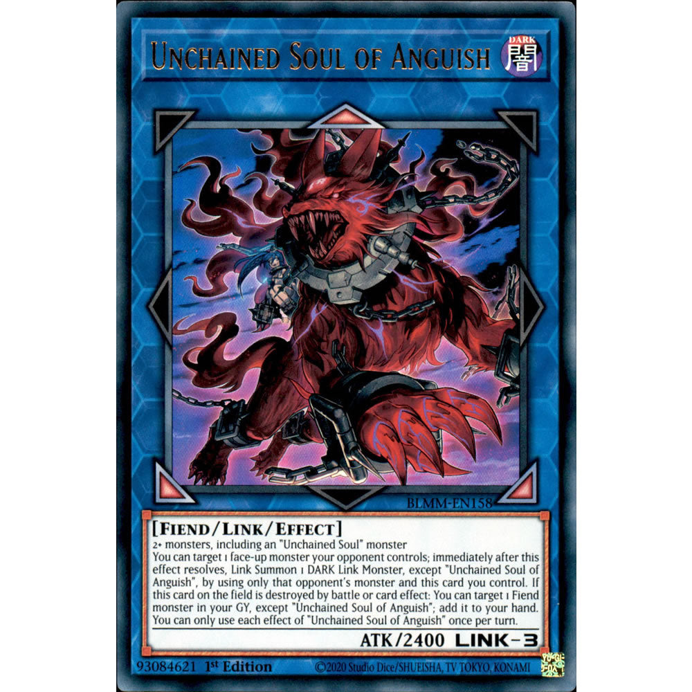 Unchained Soul of Anguish BLMM-EN158 Yu-Gi-Oh! Card from the Battles of Legend: Monster Mayhem Set