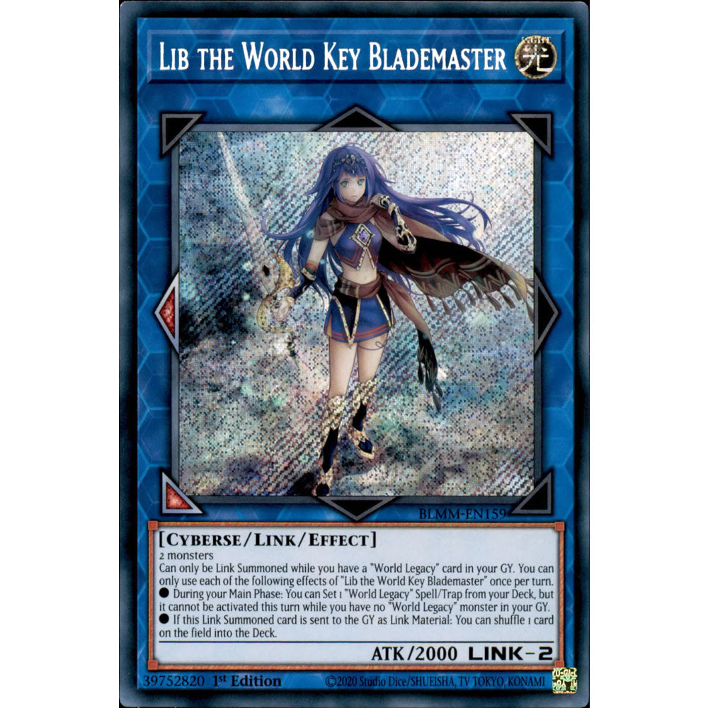 Lib the World Key Blademaster BLMM-EN159 Yu-Gi-Oh! Card from the Battles of Legend: Monster Mayhem Set
