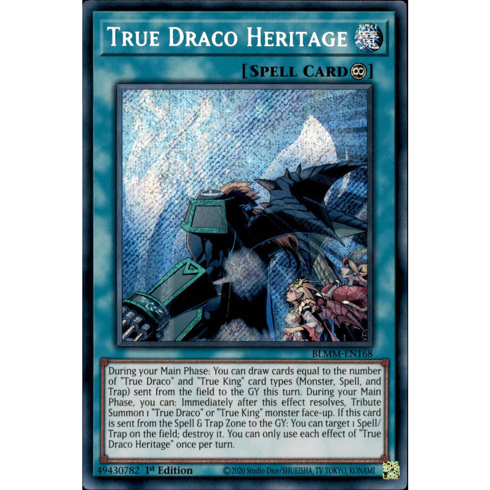 True Draco Heritage BLMM-EN168 Yu-Gi-Oh! Card from the Battles of Legend: Monster Mayhem Set