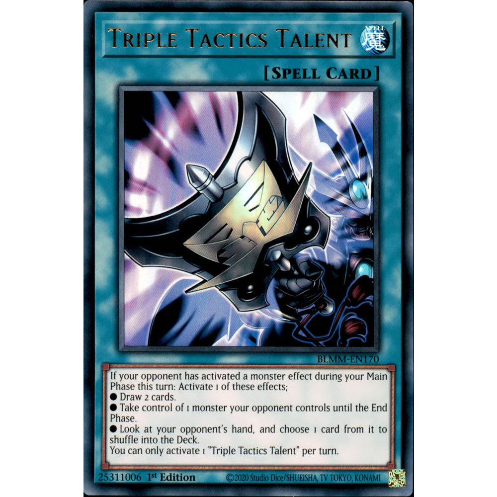 Triple Tactics Talent BLMM-EN170 Yu-Gi-Oh! Card from the Battles of Legend: Monster Mayhem Set