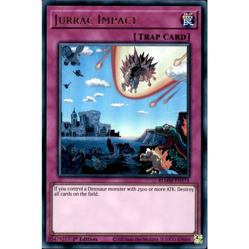 Jurrac Impact BLMM-EN175 Yu-Gi-Oh! Card from the Battles of Legend: Monster Mayhem Set