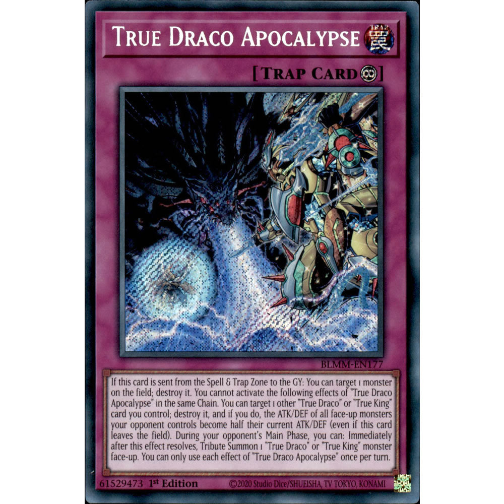 True Draco Apocalypse BLMM-EN177 Yu-Gi-Oh! Card from the Battles of Legend: Monster Mayhem Set
