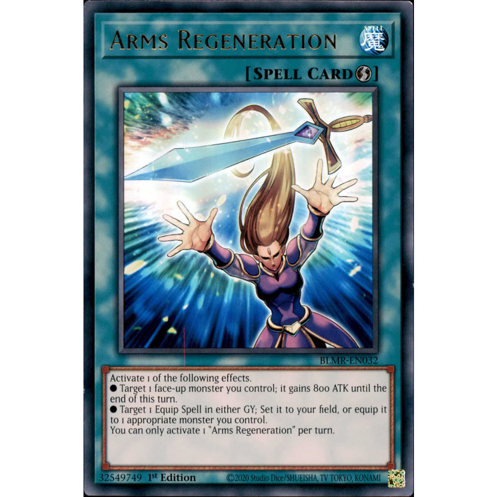 Arms Regeneration BLMR-EN032 Yu-Gi-Oh! Card from the Battles of Legend: Monstrous Revenge Set