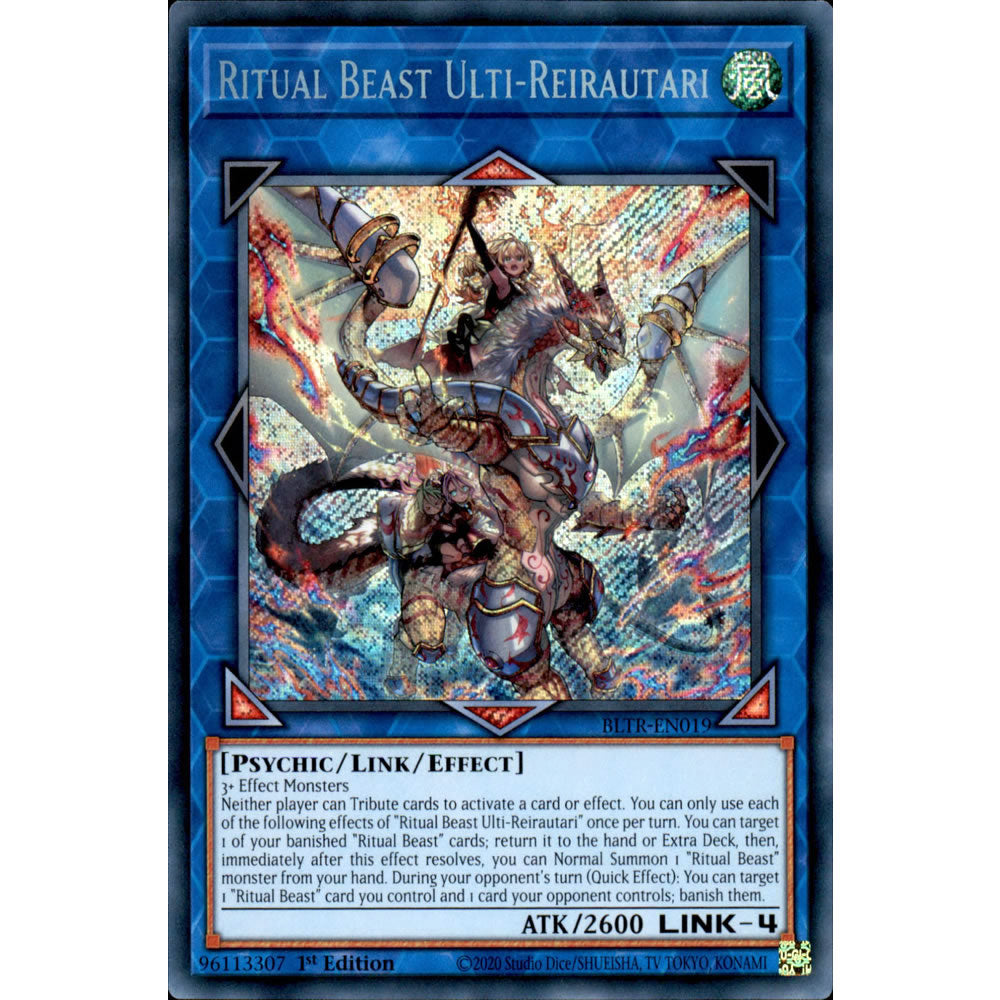 Ritual Beast Ulti-Reirautari BLTR-EN019 Yu-Gi-Oh! Card Ritual Beast Ulti-Reirautari BLTR-EN019 Yu-Gi-Oh! Card