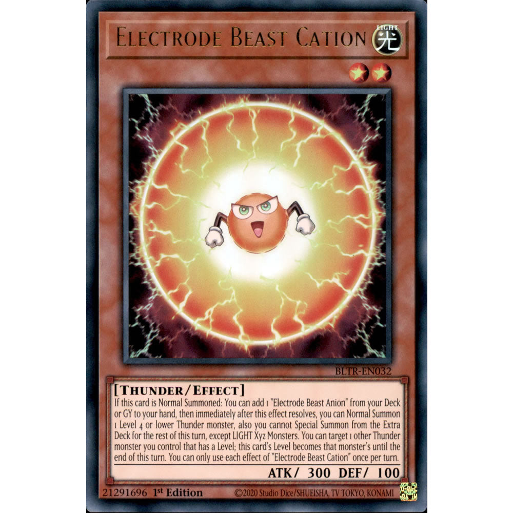 Electrode Beast Cation BLTR-EN032 Yu-Gi-Oh! Card from the Battles of Legend: Terminal Revenge Set