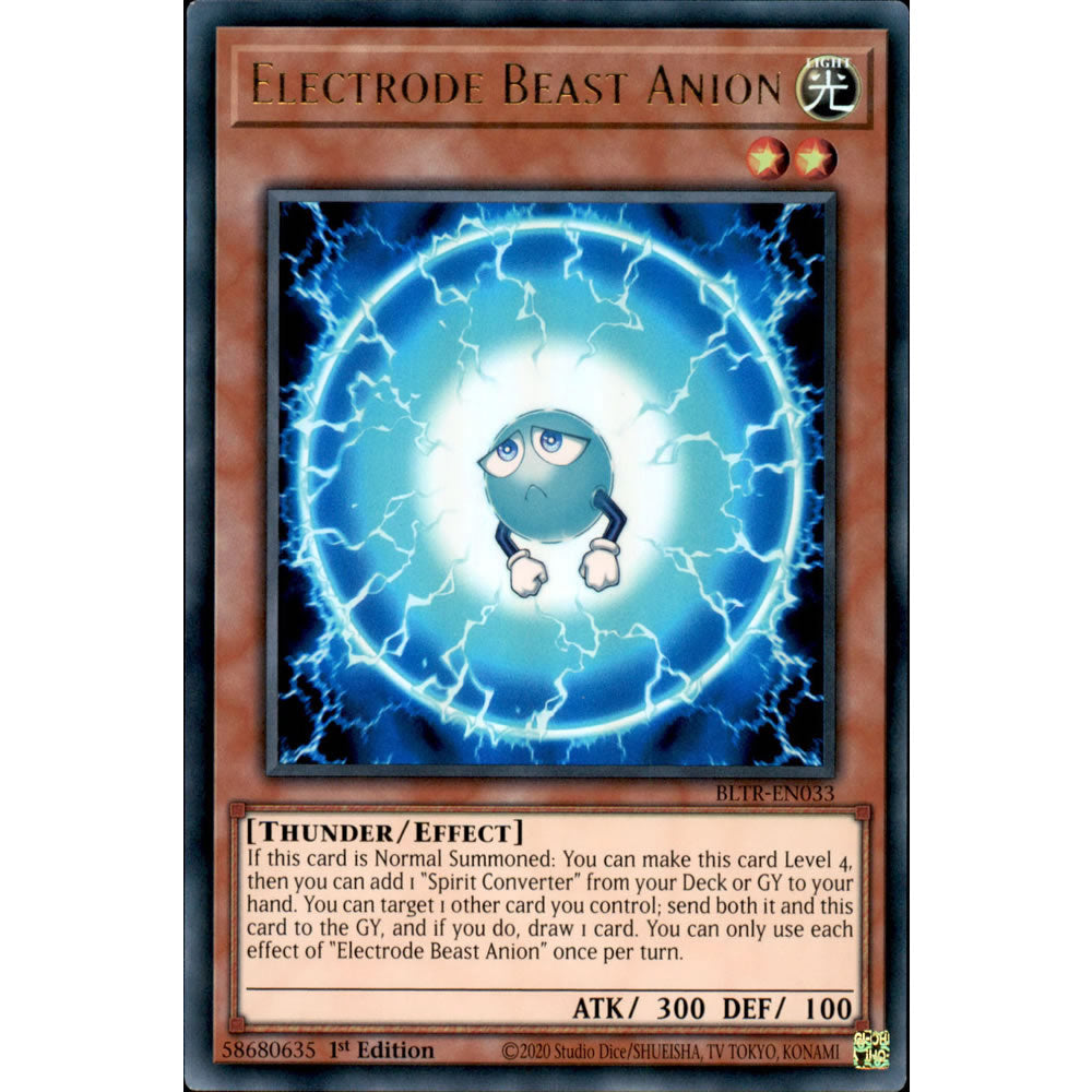 Electrode Beast Anion BLTR-EN033 Yu-Gi-Oh! Card from the Battles of Legend: Terminal Revenge Set