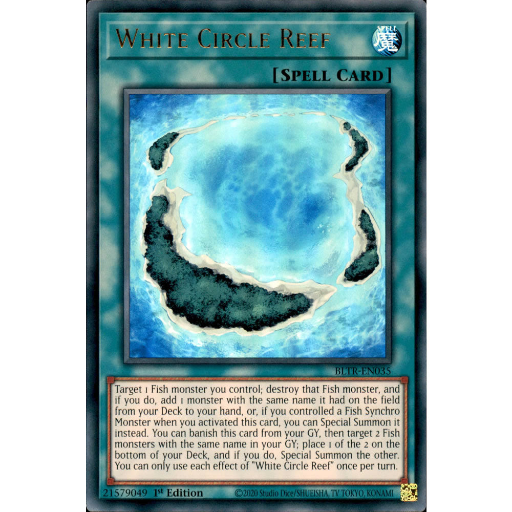 White Circle Reef BLTR-EN035 Yu-Gi-Oh! Card from the Battles of Legend: Terminal Revenge Set