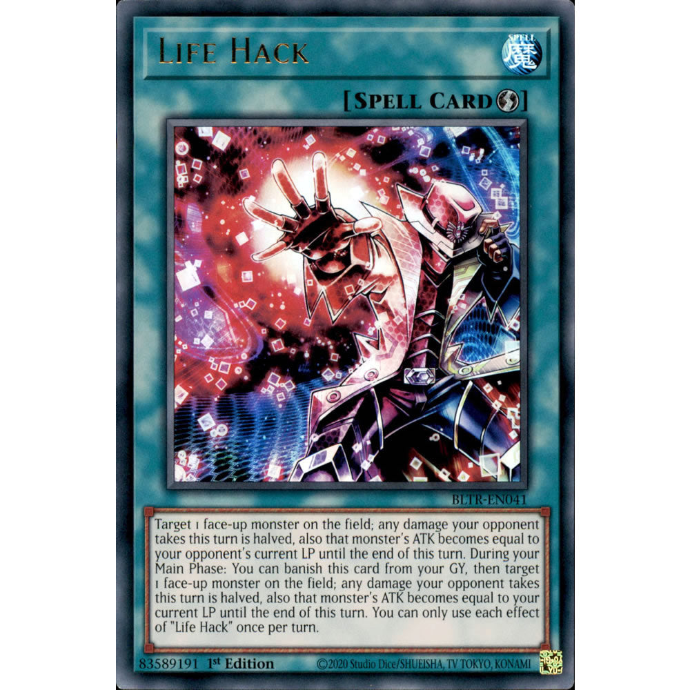 Life Hack BLTR-EN041 Yu-Gi-Oh! Card from the Battles of Legend: Terminal Revenge Set