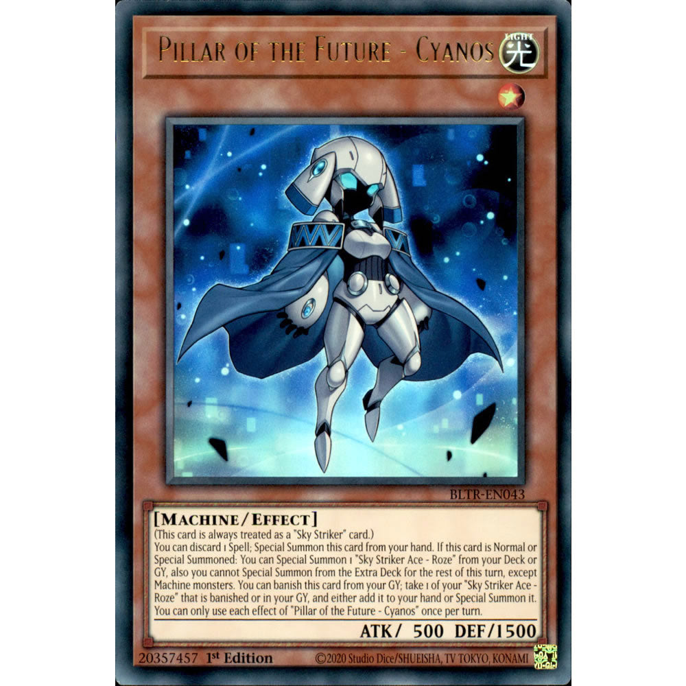 Pillar of the Future - Cyanos BLTR-EN043 Yu-Gi-Oh! Card from the Battles of Legend: Terminal Revenge Set