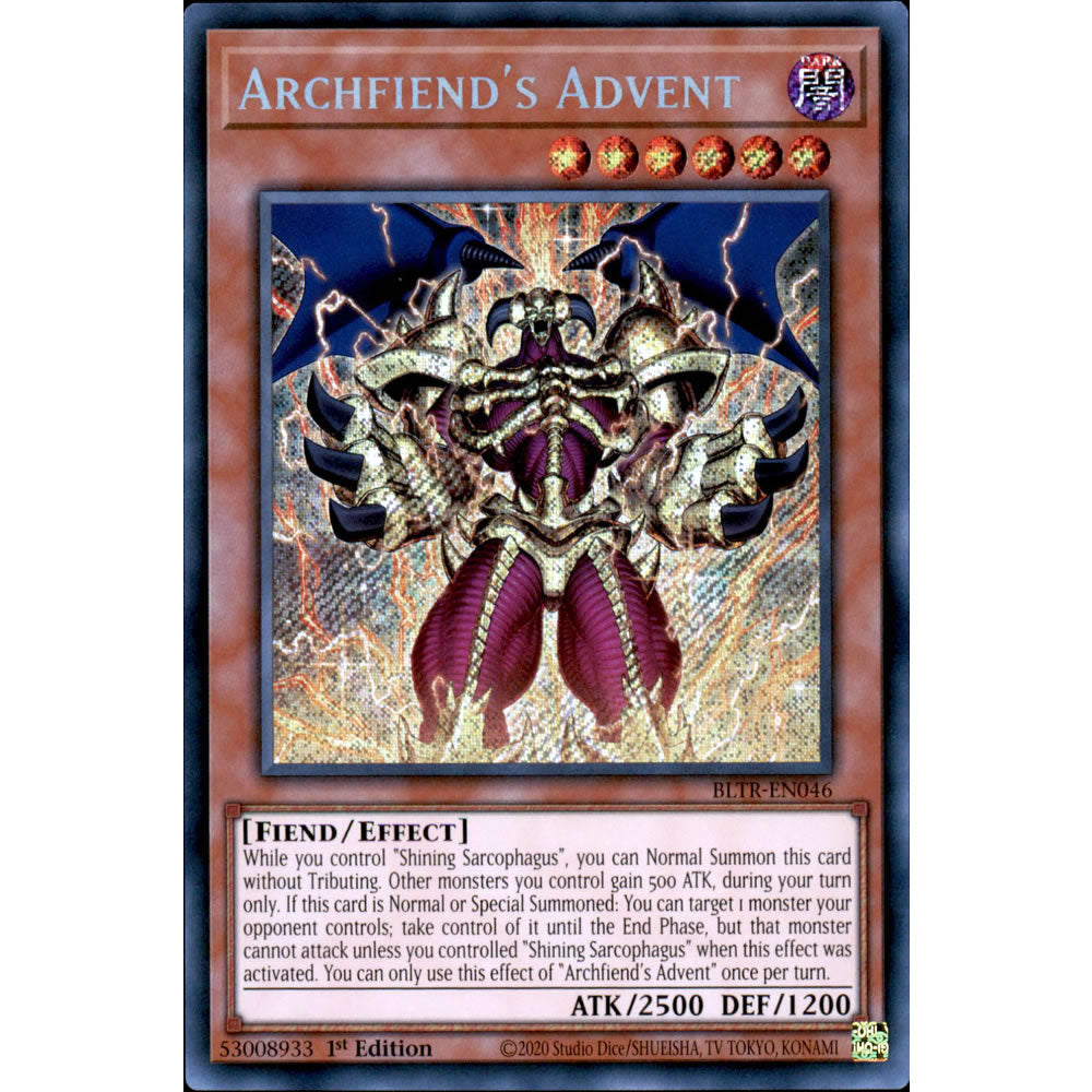 Archfiend's Advent BLTR-EN046 Yu-Gi-Oh! Card from the Battles of Legend: Terminal Revenge Set